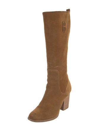 Bill Blass Suede Riding Boots