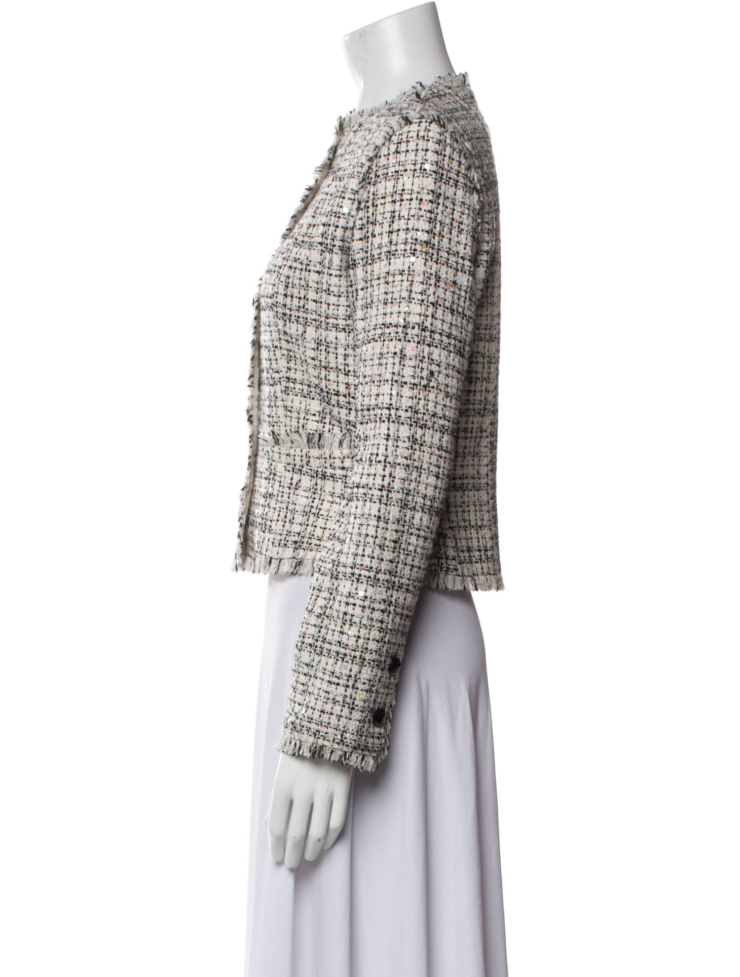 Bill Blass Silk Tweed Pattern Evening Jacket
