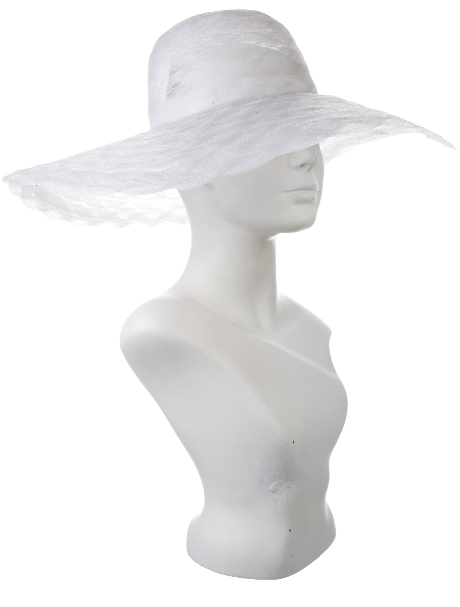 Bill Blass 1970's Vintage Wide Brim Fascinator Hat