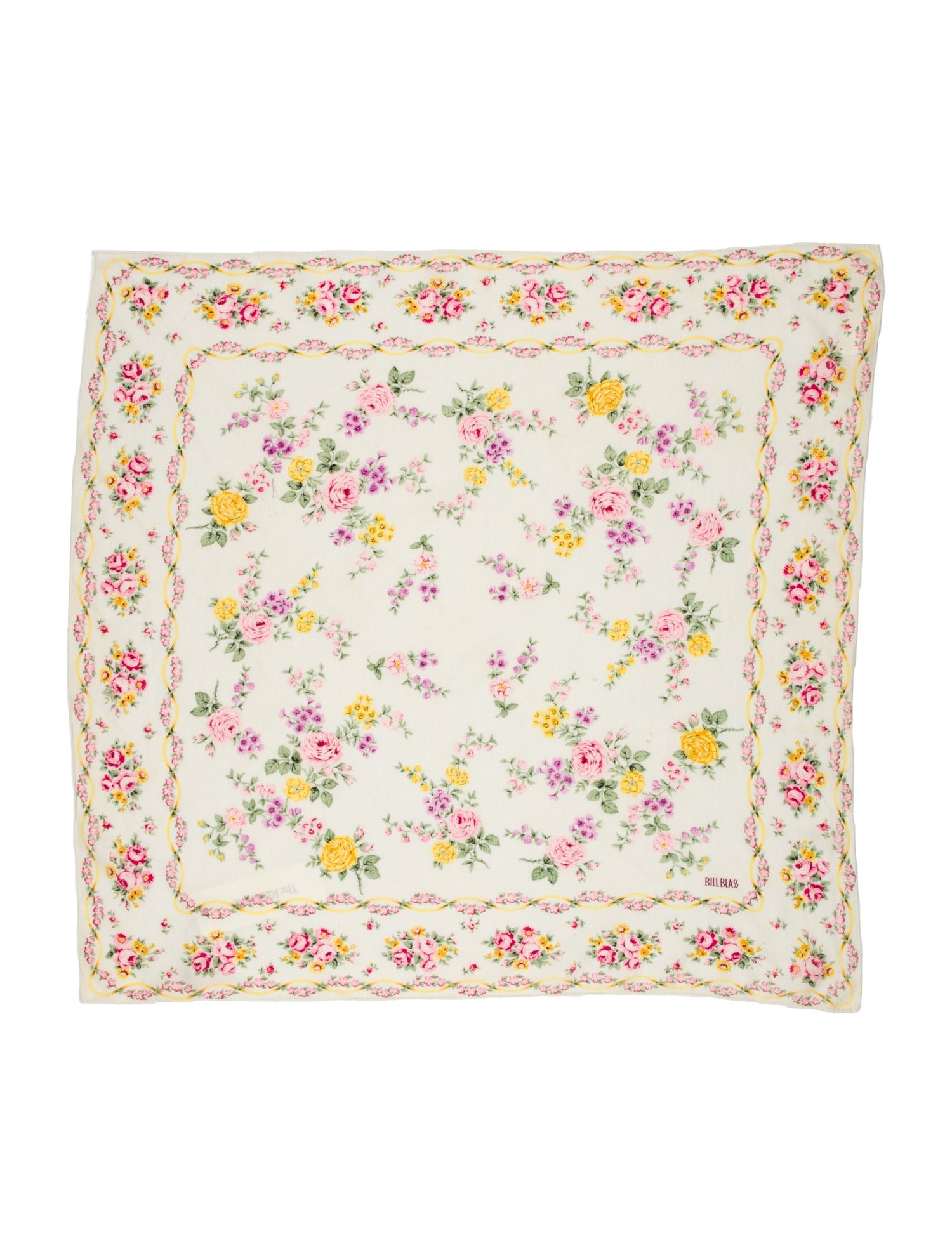 Bill Blass Floral Print Scarf