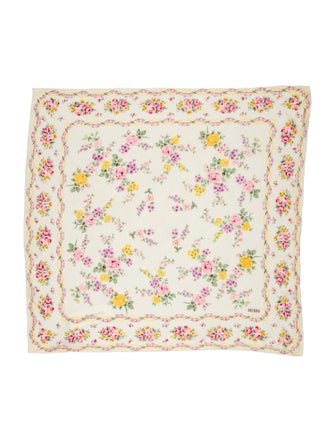 Bill Blass Floral Print Scarf