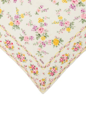 Bill Blass Floral Print Scarf