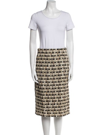 Bill Blass Tweed Pattern Skirt Suit