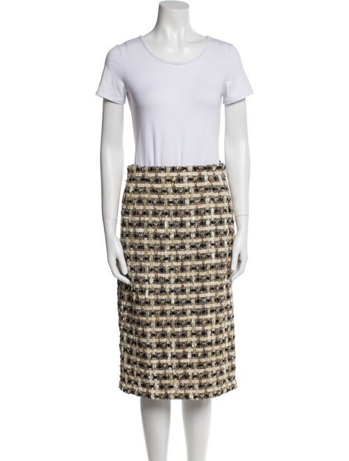 Bill Blass Tweed Pattern Skirt Suit