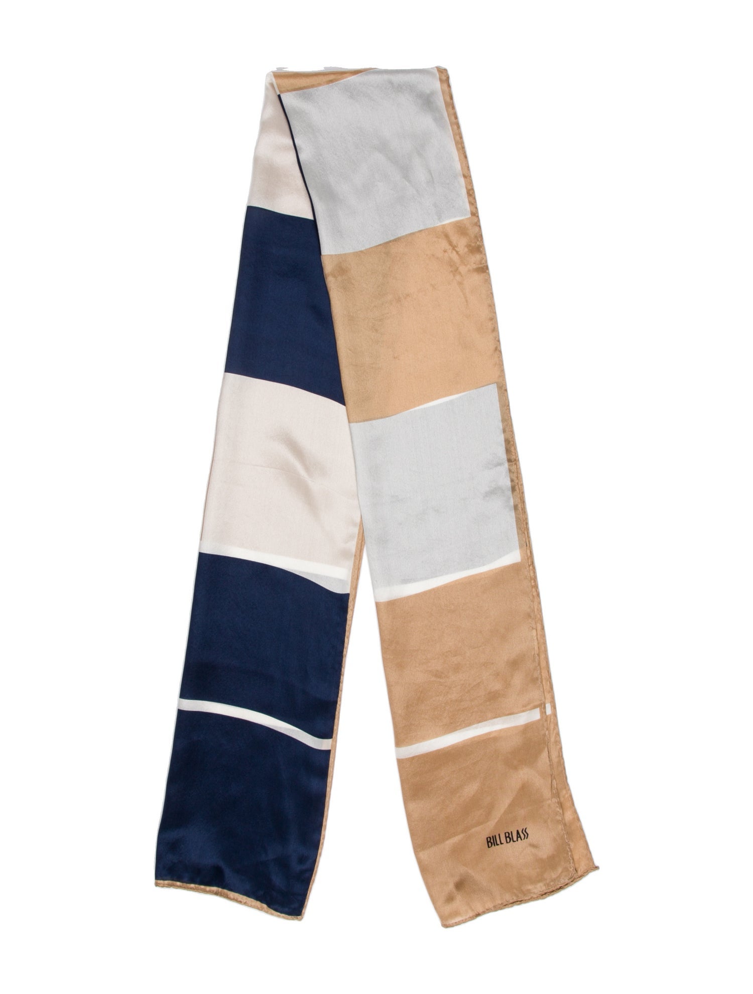 Bill Blass Silk Striped Scarf