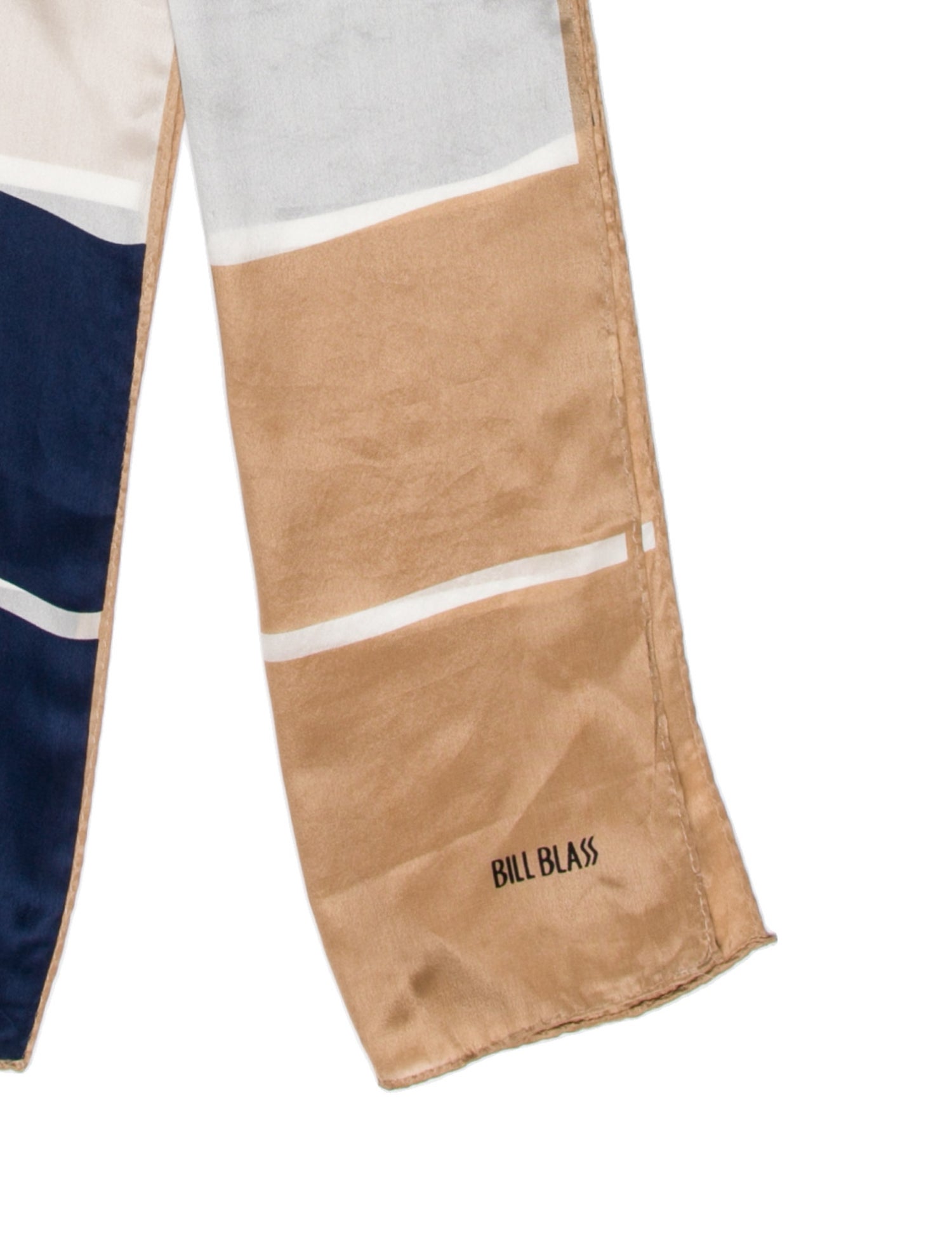 Bill Blass Silk Striped Scarf