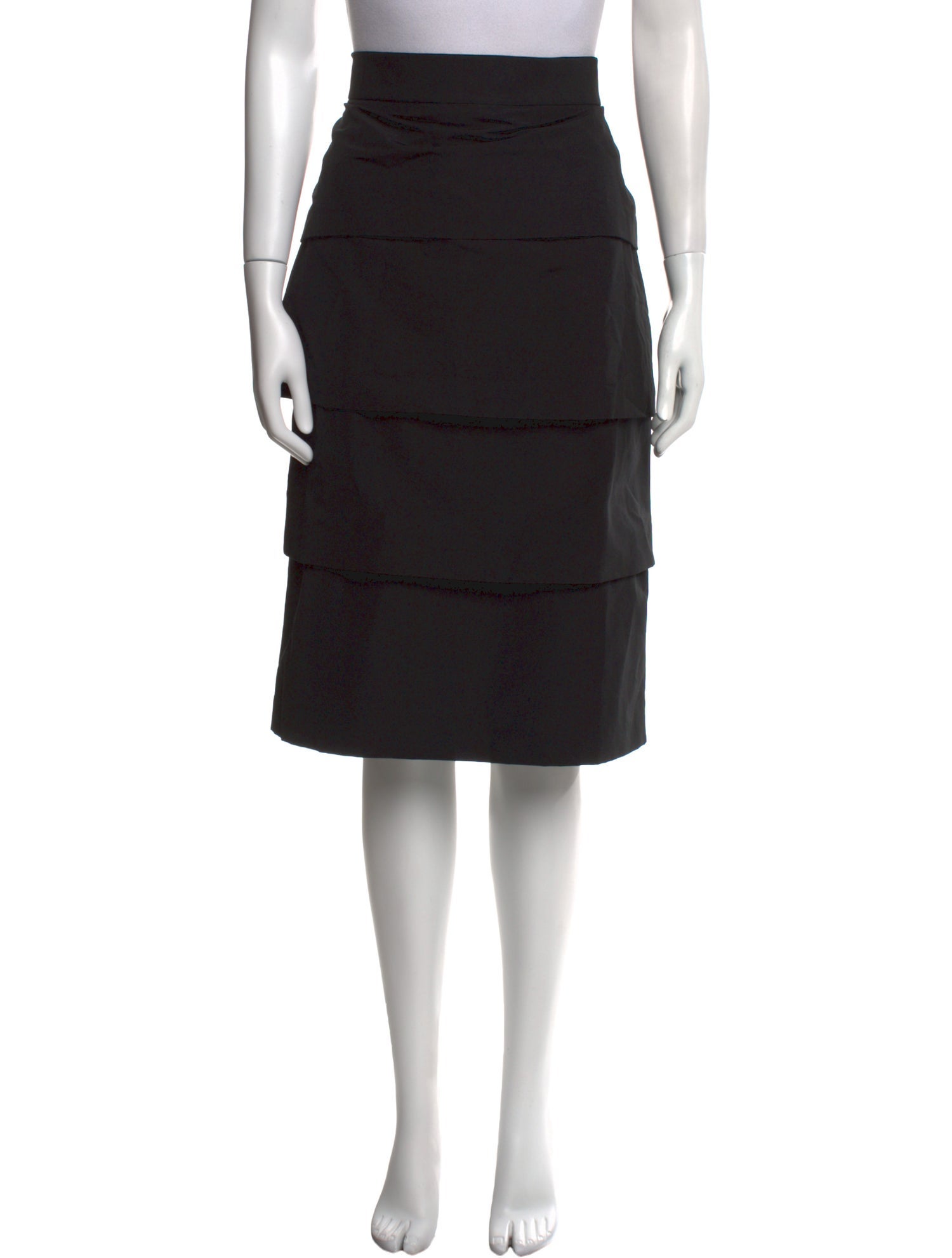 Bill Blass Ruffle Embellishment Knee-Length Skirt