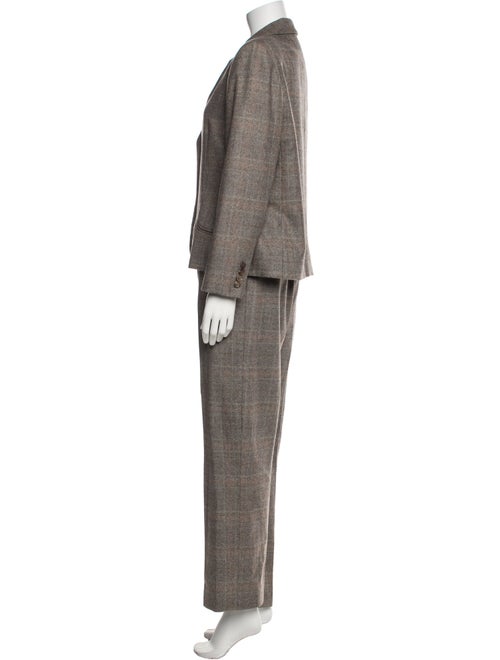 Bill Blass Plaid Print Pantsuit