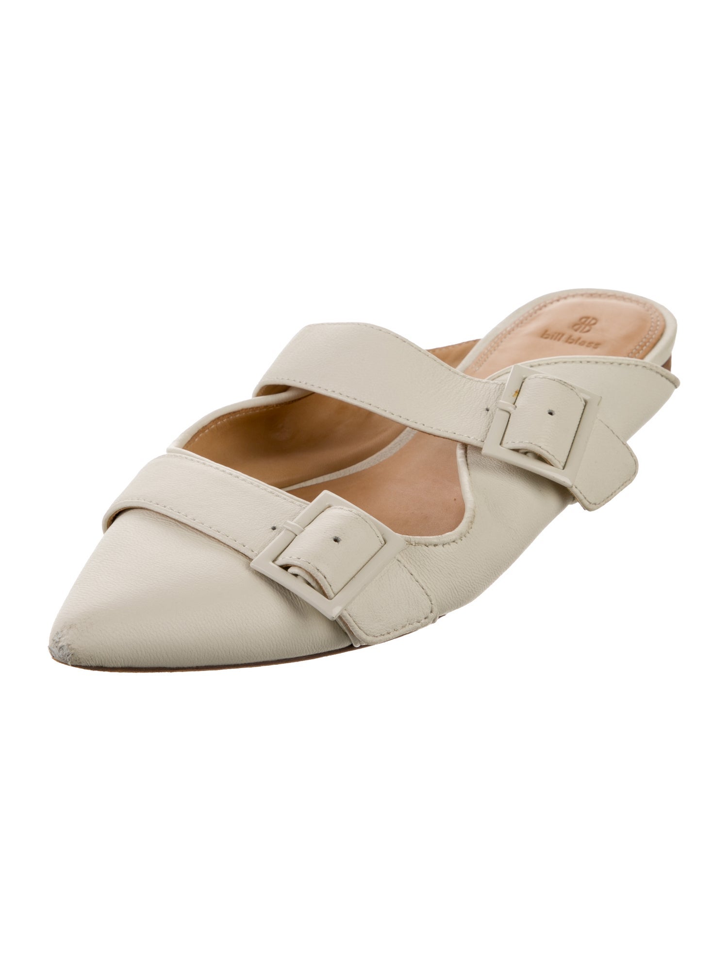 Bill Blass Leather Mules