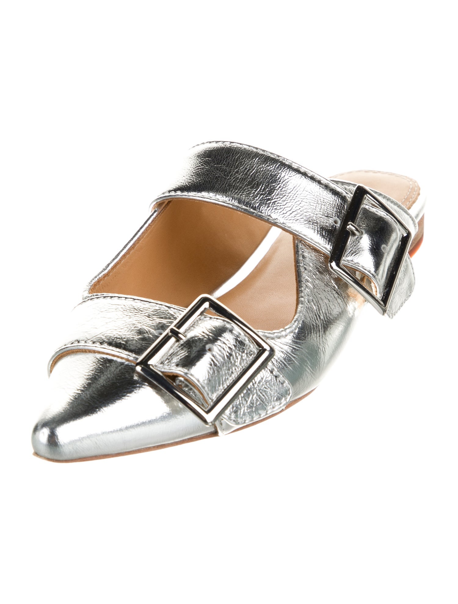 Bill Blass Leather Mules