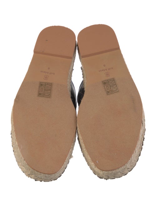 Bill Blass Leather Sequin Embellishments Mules