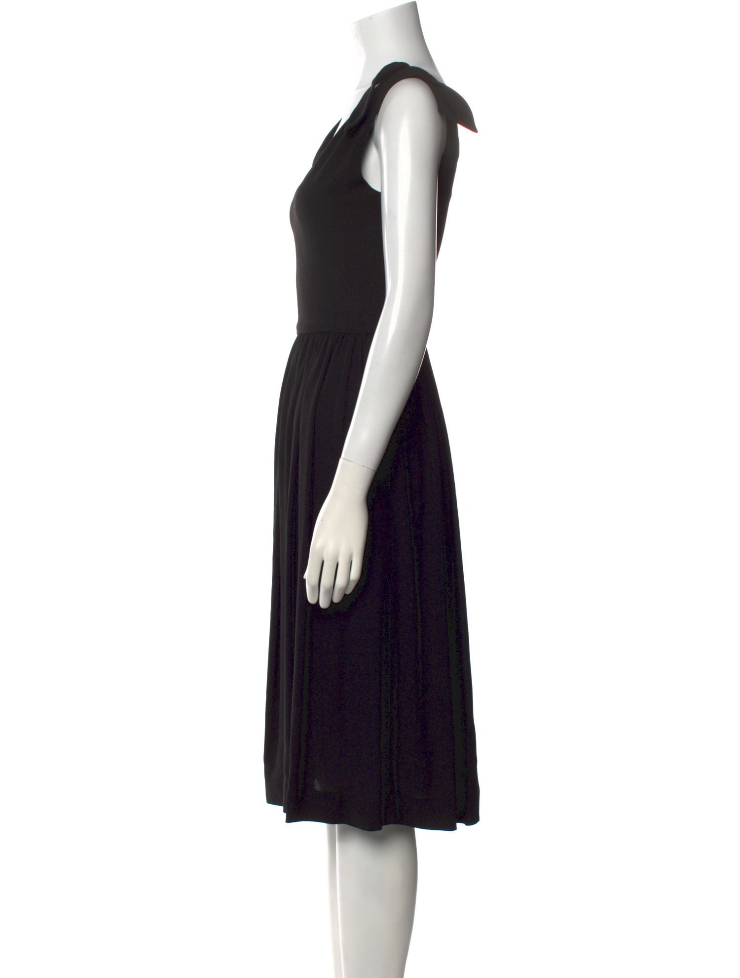 Bill Blass V-Neck Knee-Length Dress