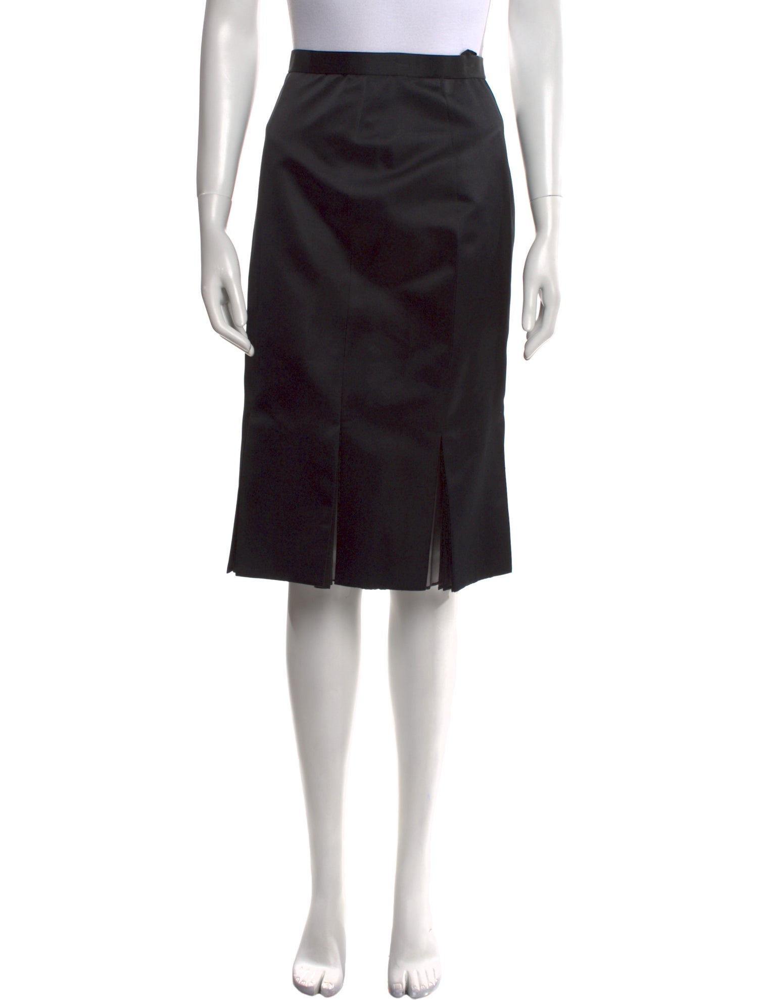 Bill Blass Pleated Accents Knee-Length Skirt