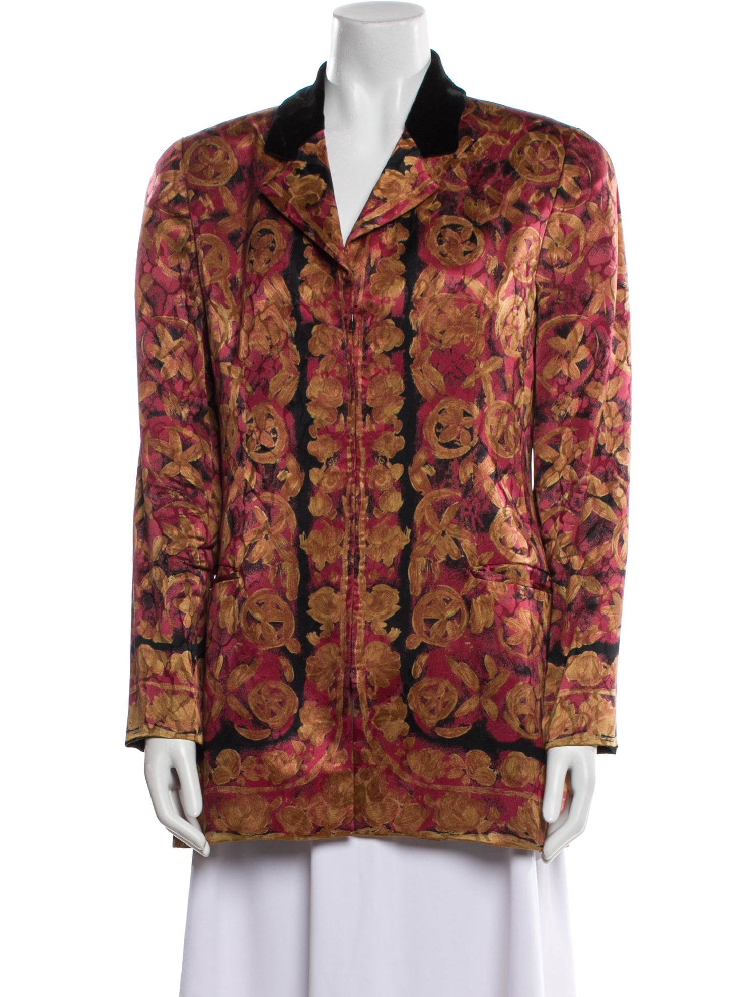 Bill Blass Floral Print Blazer