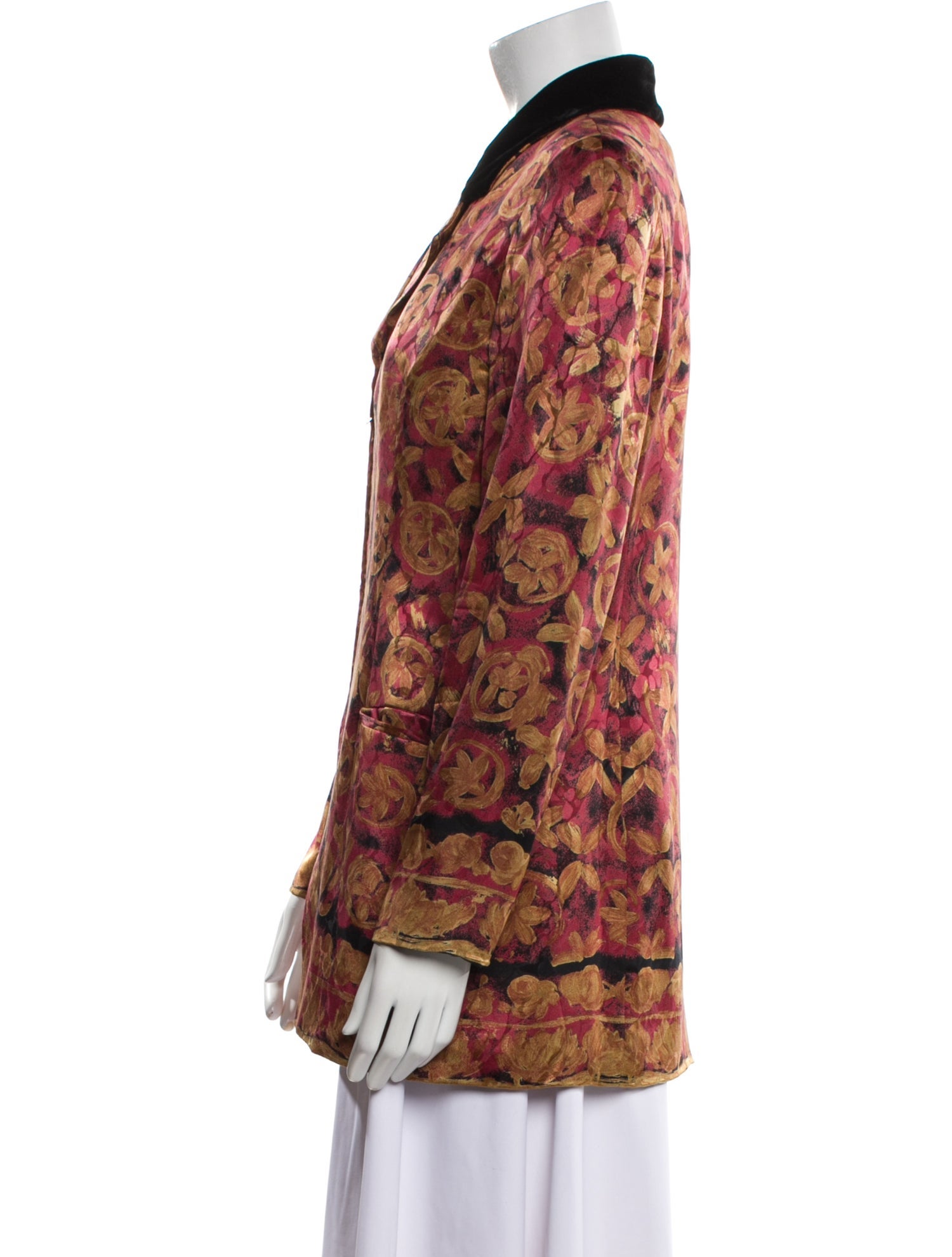 Bill Blass Floral Print Blazer