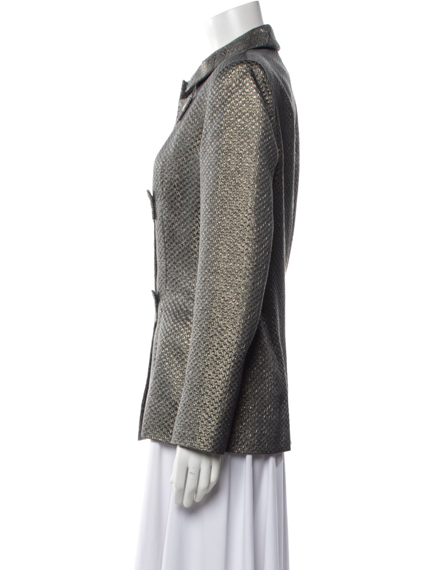 Bill Blass Tweed Pattern Evening Jacket
