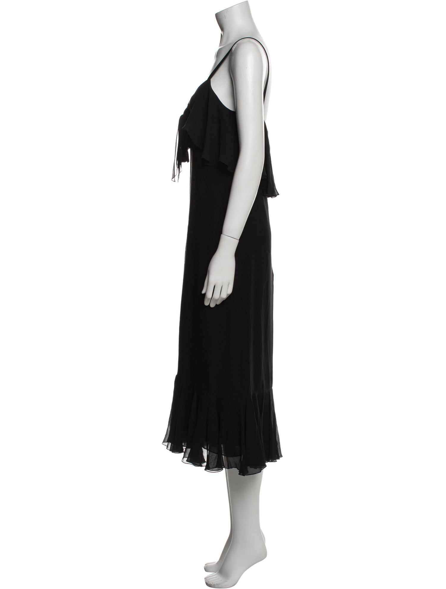 Bill Blass Square Neckline Midi Length Dress