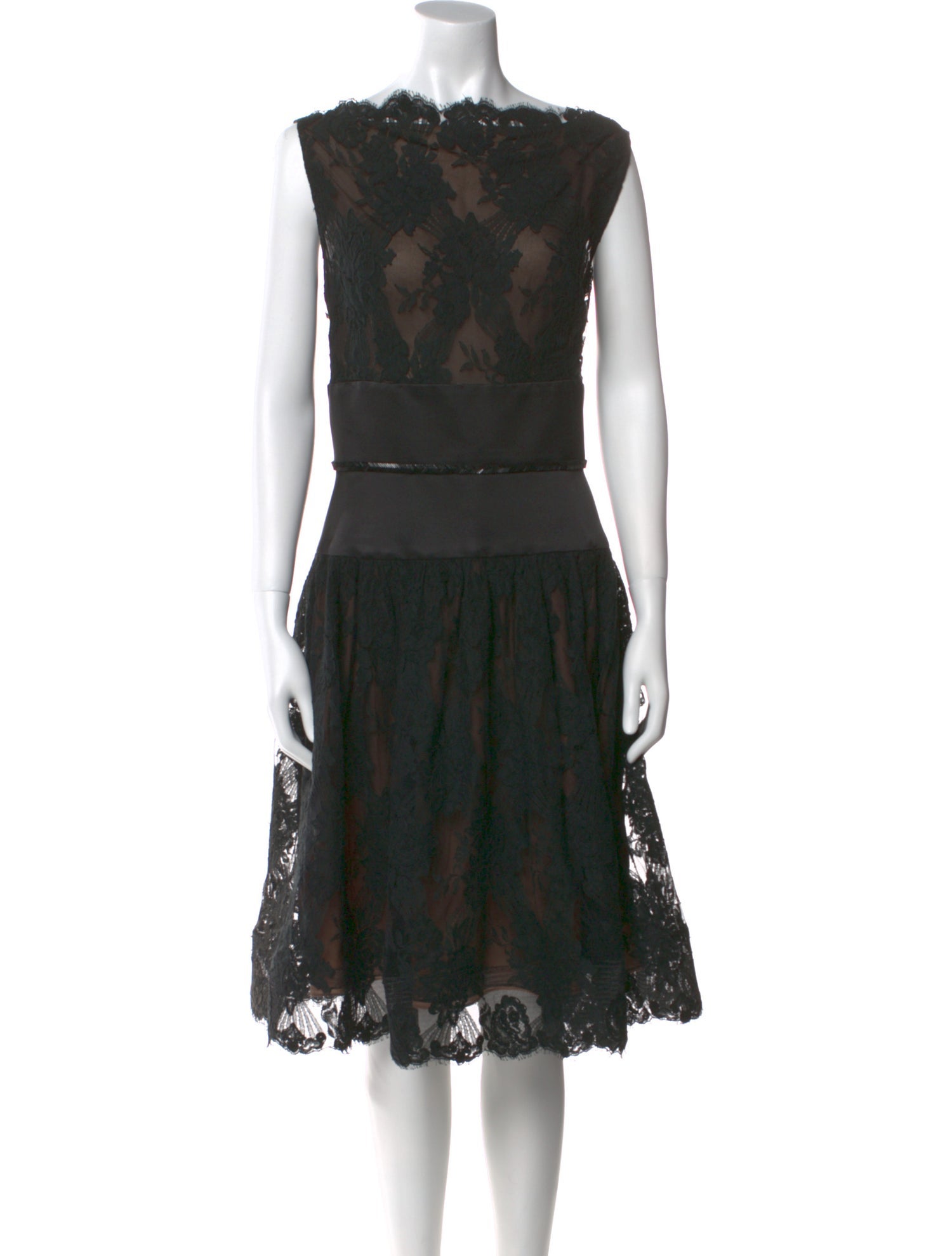 Bill Blass Lace Knee-Length Dress