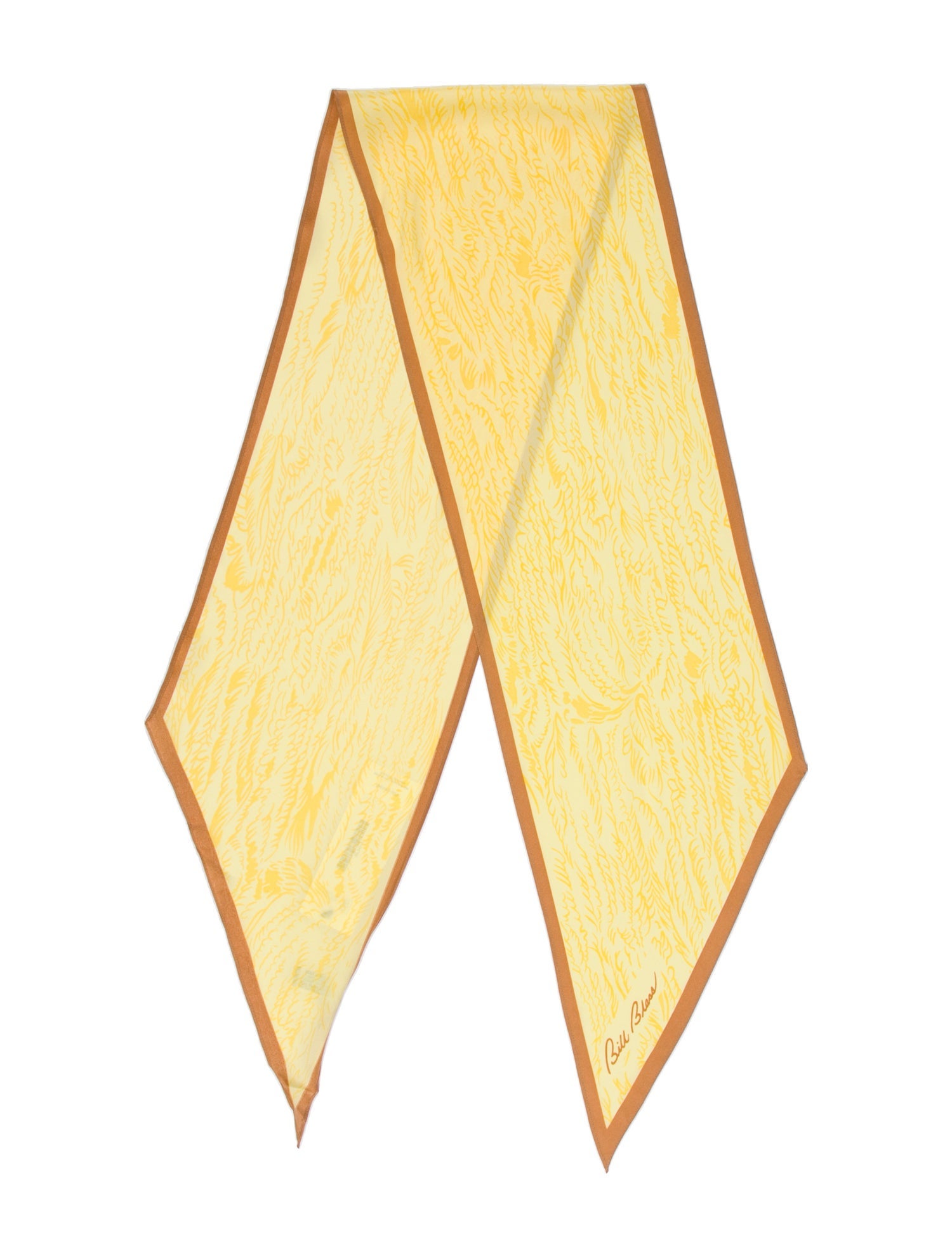 Bill Blass Silk Printed Scarf