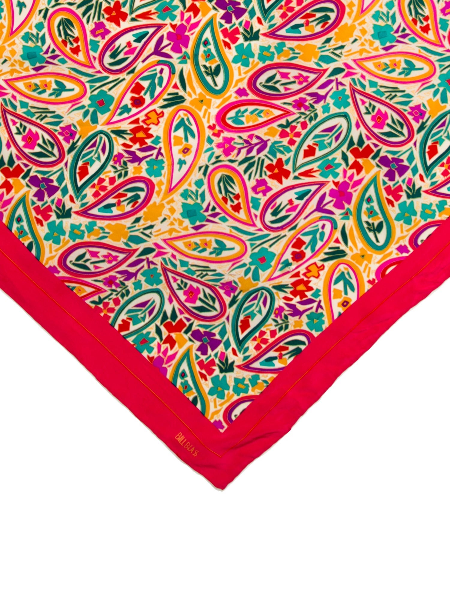 Bill Blass Silk Printed Scarf