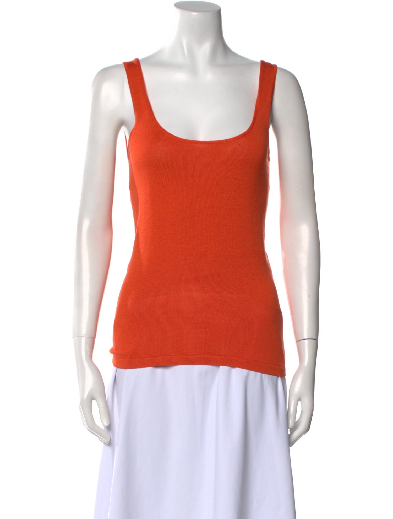 Bill Blass Silk Scoop Neck Top