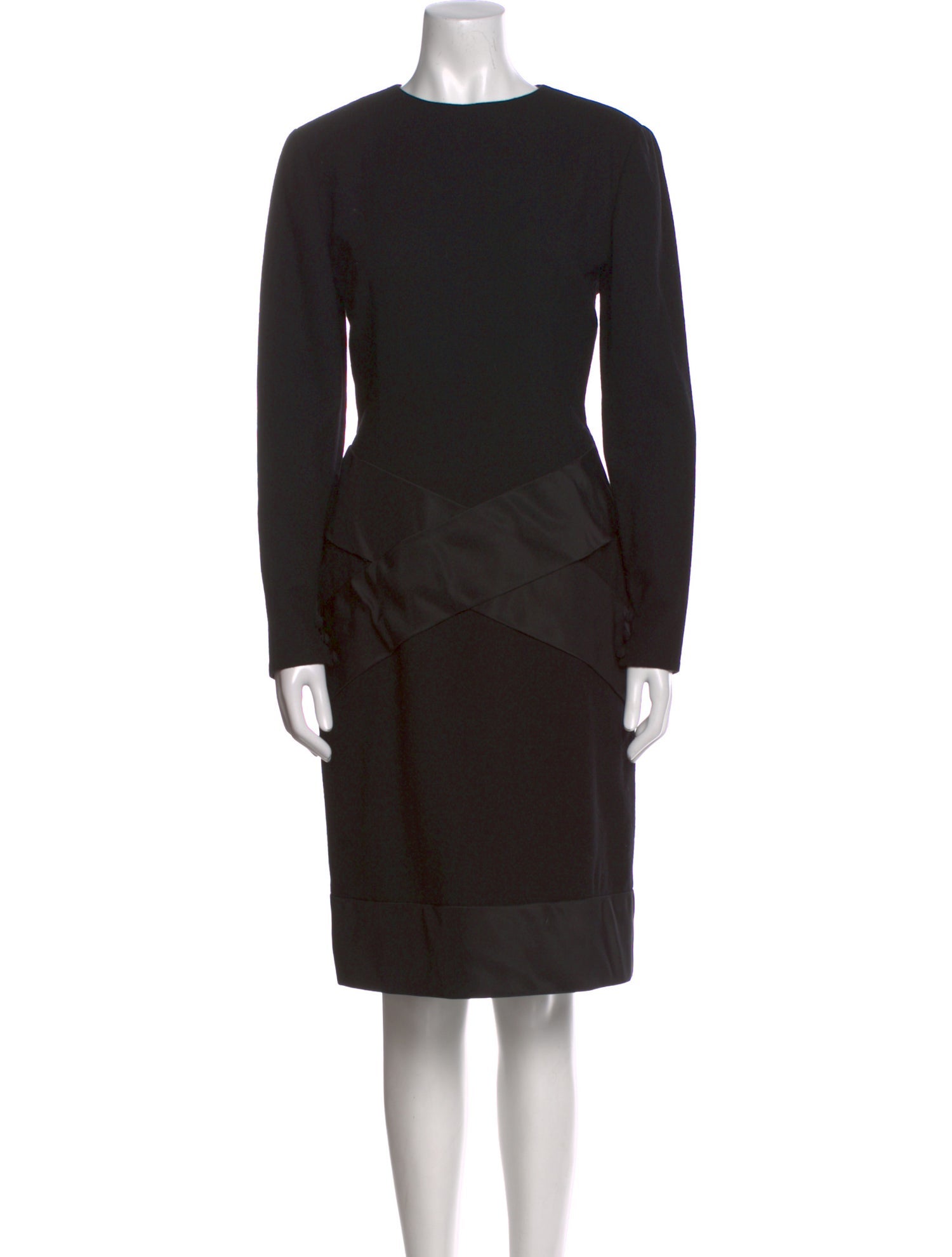 Bill Blass Crew Neck Knee-Length Dress