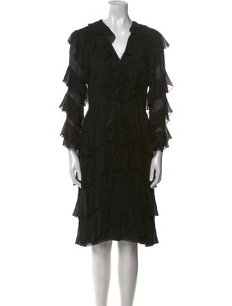 Bill Blass Silk Knee-Length Dress