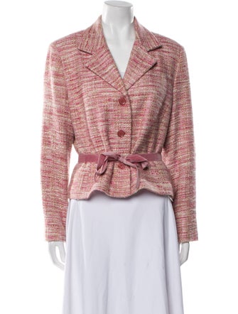 Bill Blass Tweed Tweed Pattern Blazer