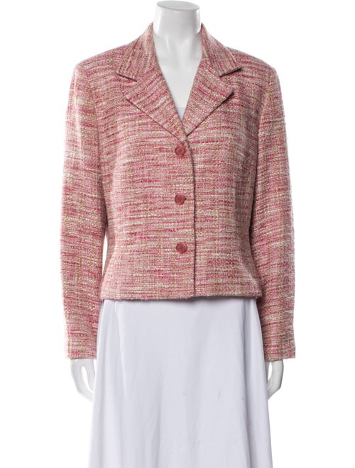 Bill Blass Tweed Tweed Pattern Blazer