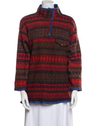 Bill Blass Printed Faux Fur Jacket