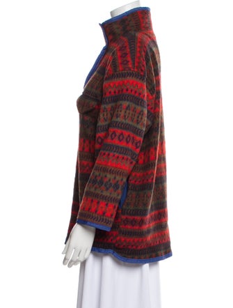 Bill Blass Printed Faux Fur Jacket