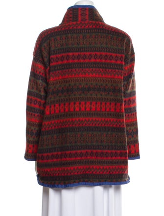 Bill Blass Printed Faux Fur Jacket