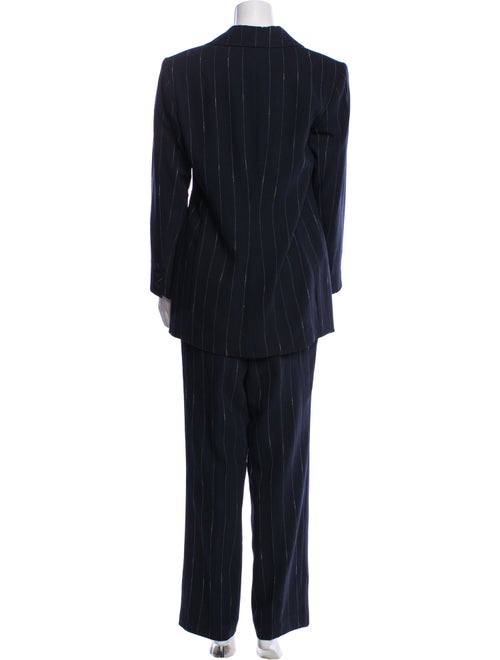 Bill Blass Wool Striped Pantsuit
