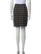 Bill Blass Plaid Print Knee-Length Skirt