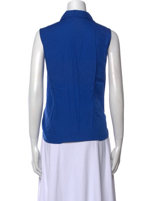 Bill Blass Sleeveless Button-Up Top