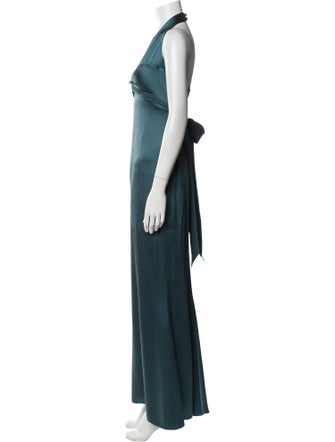Bill Blass Halterneck Long Dress