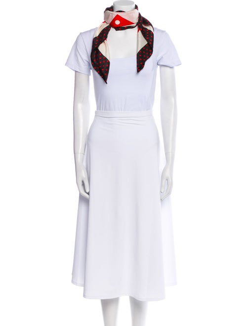 Bill Blass Silk Polka Dot Print Scarf