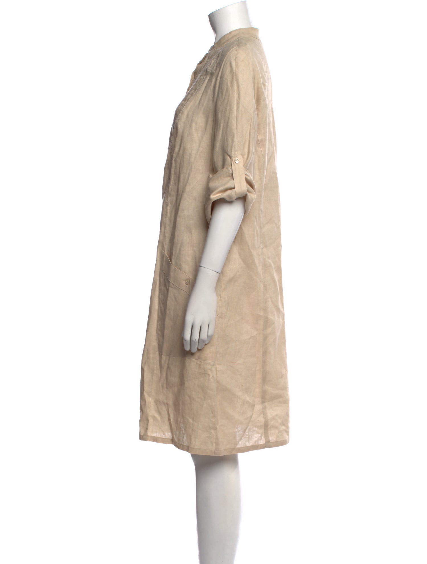 Bill Blass Linen Knee-Length Dress