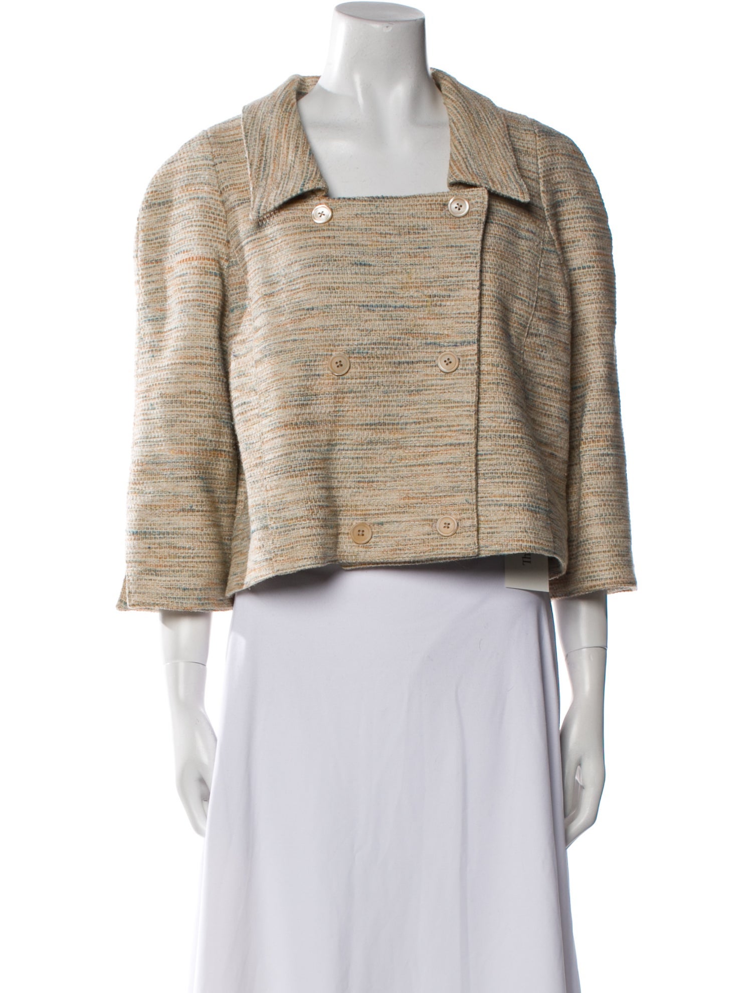 Bill Blass Tweed Pattern Evening Jacket