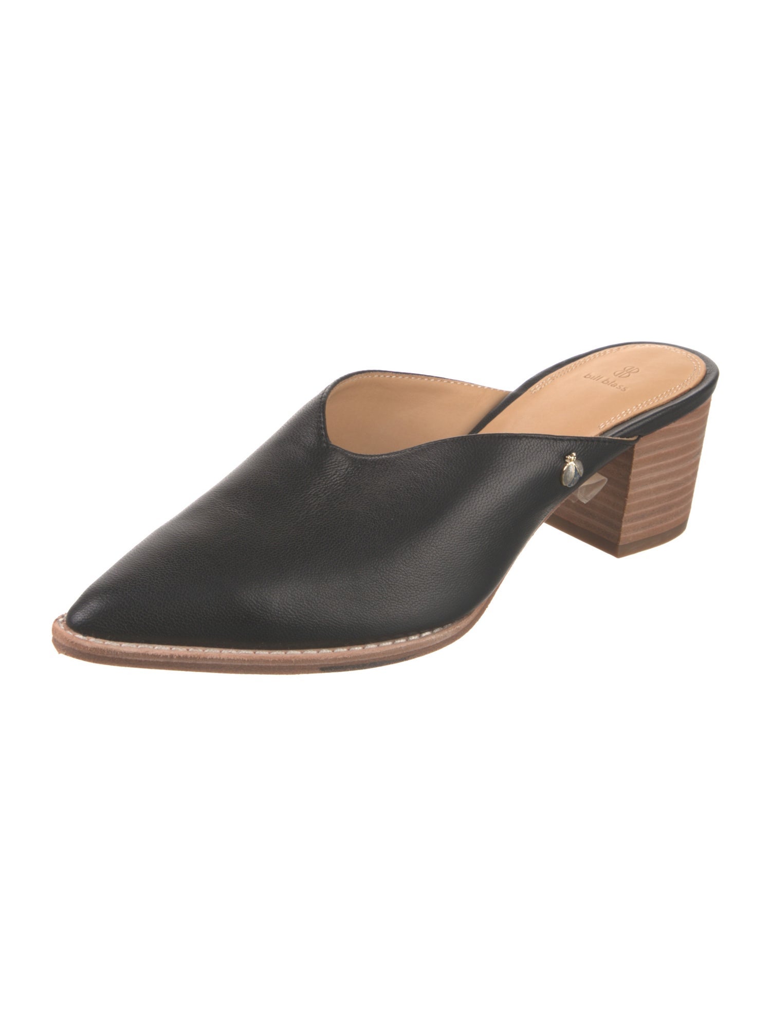 Bill Blass Leather Mules