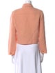 Bill Blass Long Sleeve Crop Top