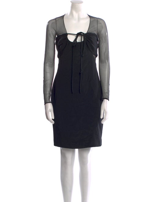 Bill Blass Square Neckline Mini Dress