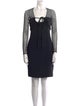 Bill Blass Square Neckline Mini Dress