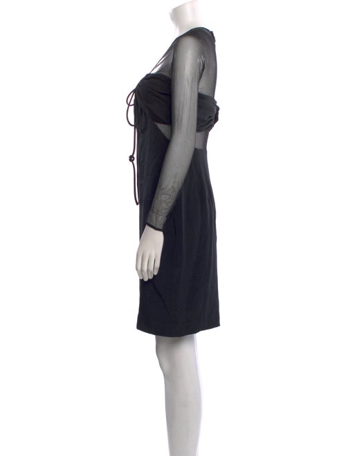 Bill Blass Square Neckline Mini Dress