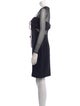 Bill Blass Square Neckline Mini Dress