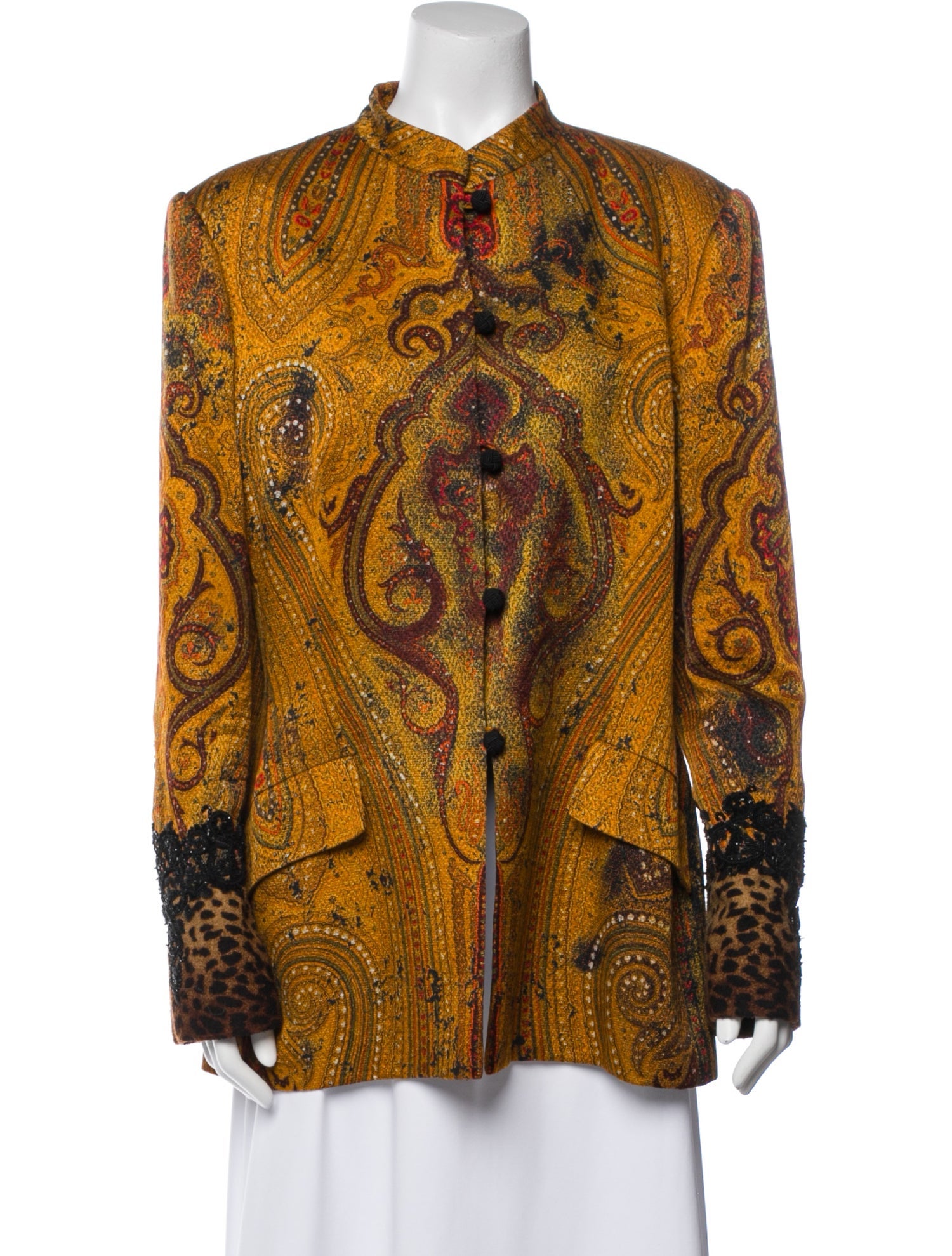 Bill Blass Paisley Print Evening Jacket