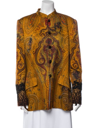 Bill Blass Paisley Print Evening Jacket