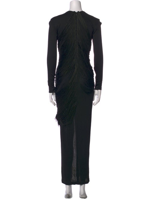 Bill Blass Crew Neck Long Dress