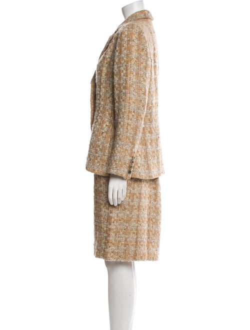 Bill Blass Tweed Pattern Skirt Suit