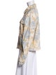 Bill Blass Linen Floral Print Jacket